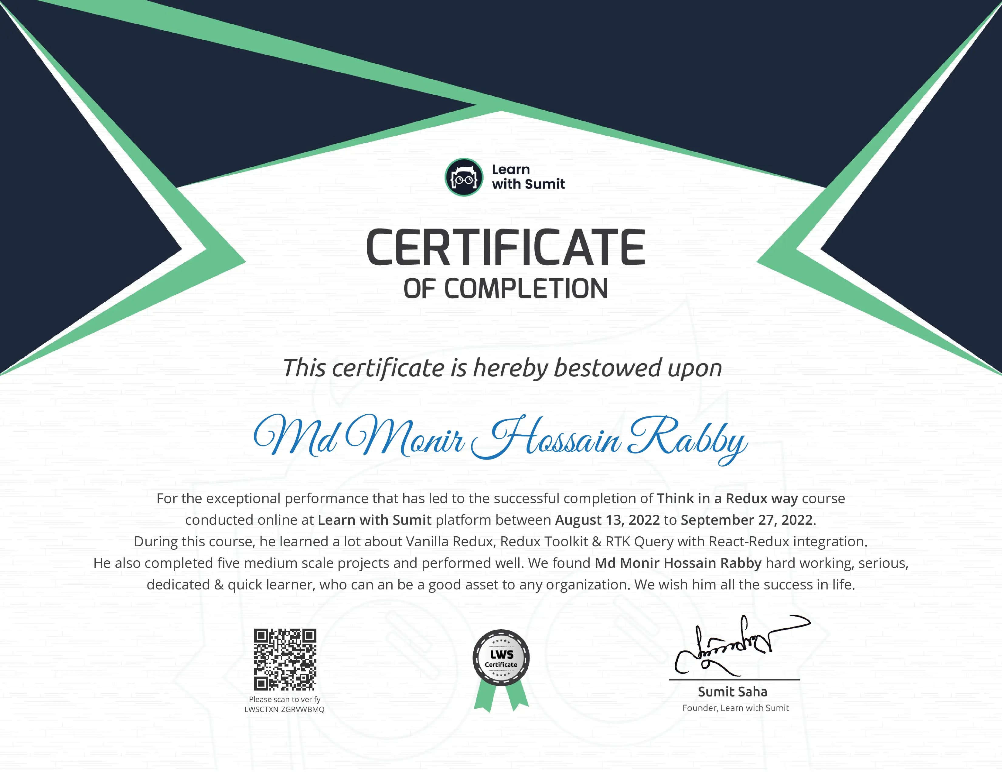 Learn with Sumit