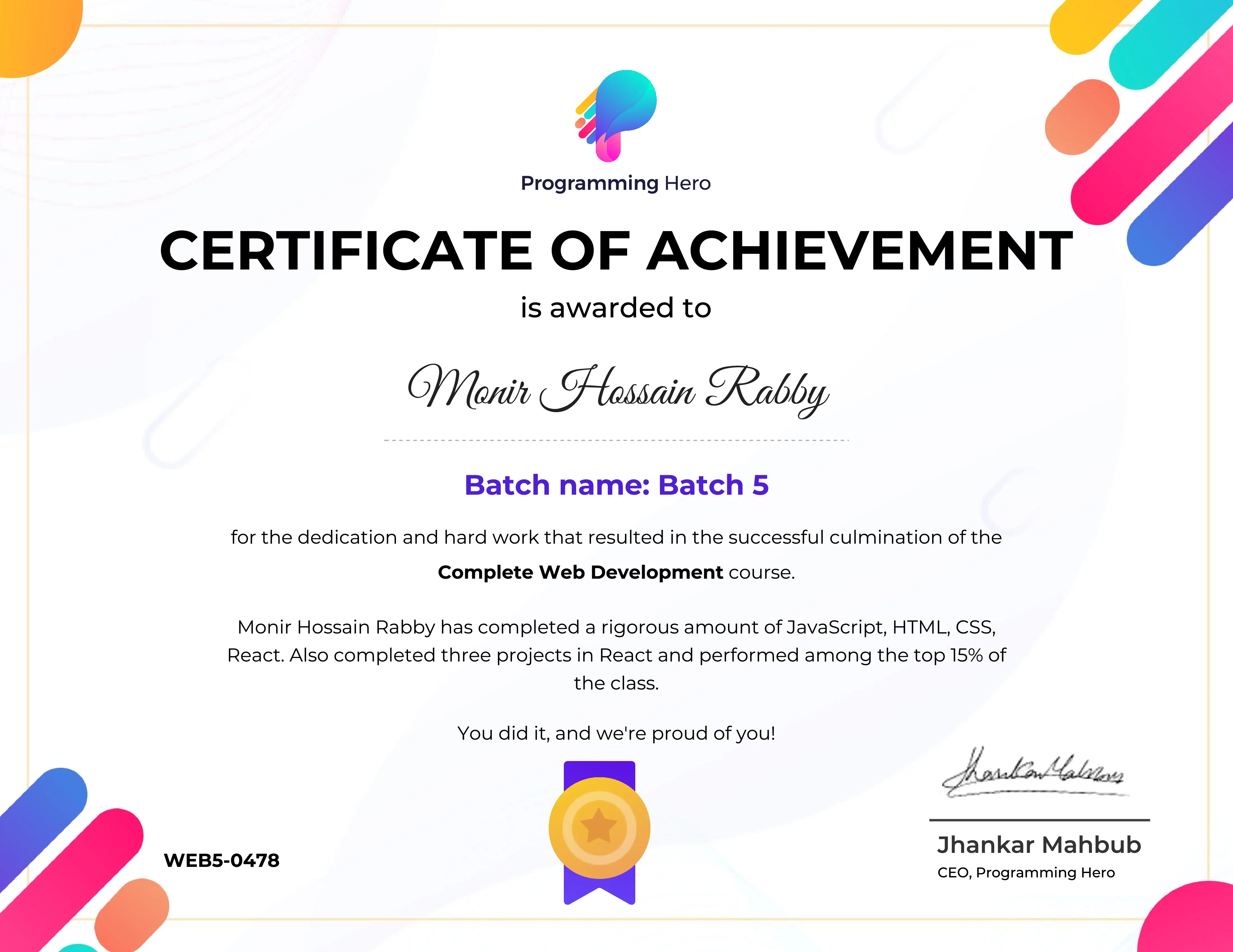 Programming Hero