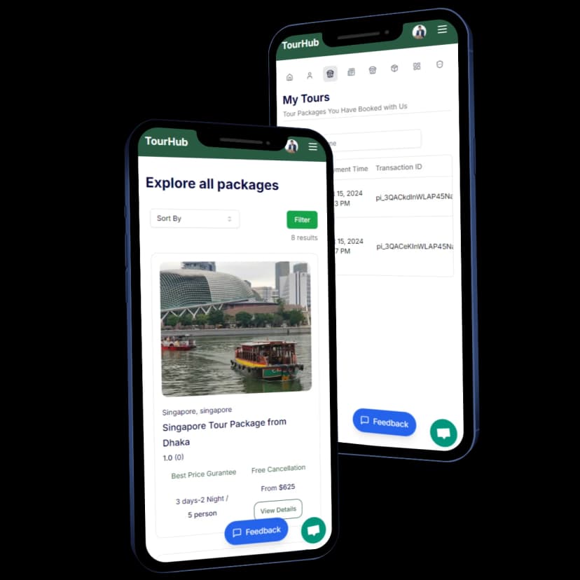 Mobile My tours & Discover